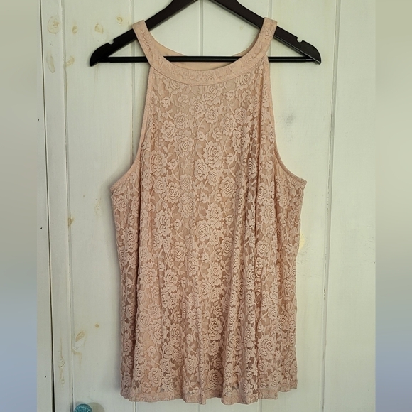 Torrid Lace High Neck Tank - Picture 2 of 10